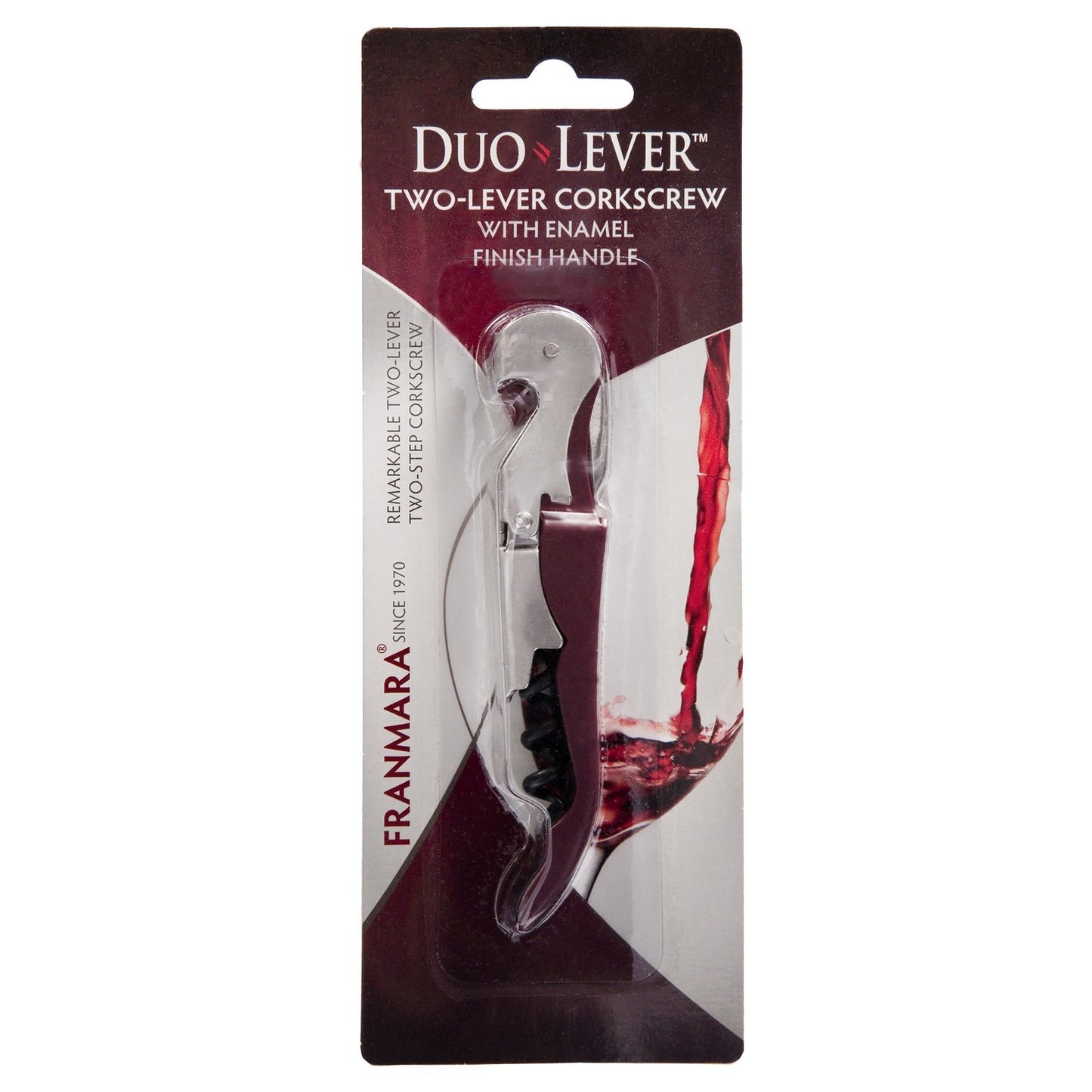 Double Hinged Corkscrew with Enamel Handle (36 Per Pack)