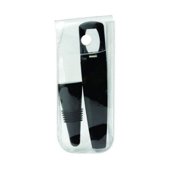 Traveler's Pocket Wine Kit with Black Opener & Stopper (36 per Pack)
