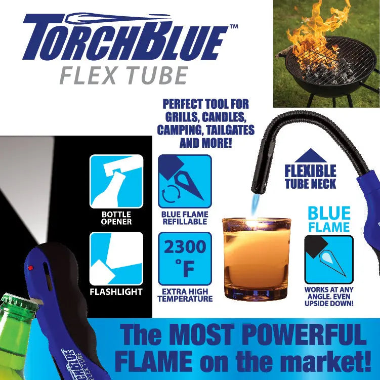 Utility Torch Flexible Head Lighter with Bottle Opener - 12 Pieces Per Retail Ready Display 21789 WHOLESALE