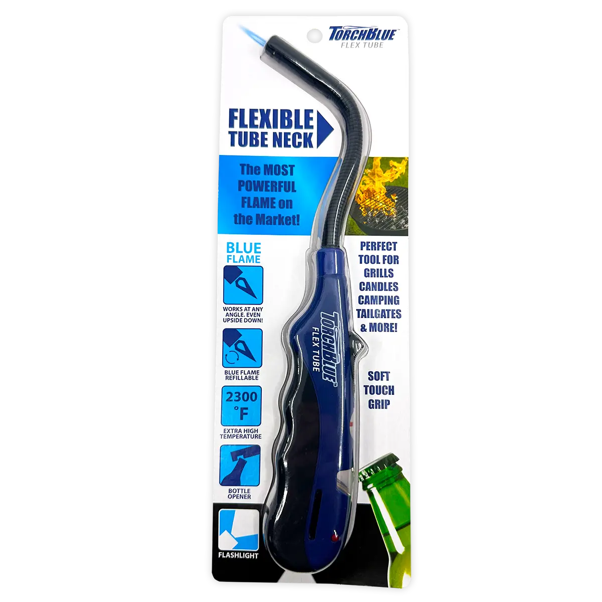 Utility Torch Flexible Head Lighter with Bottle Opener - 12 Pieces Per Retail Ready Display 21789 WHOLESALE
