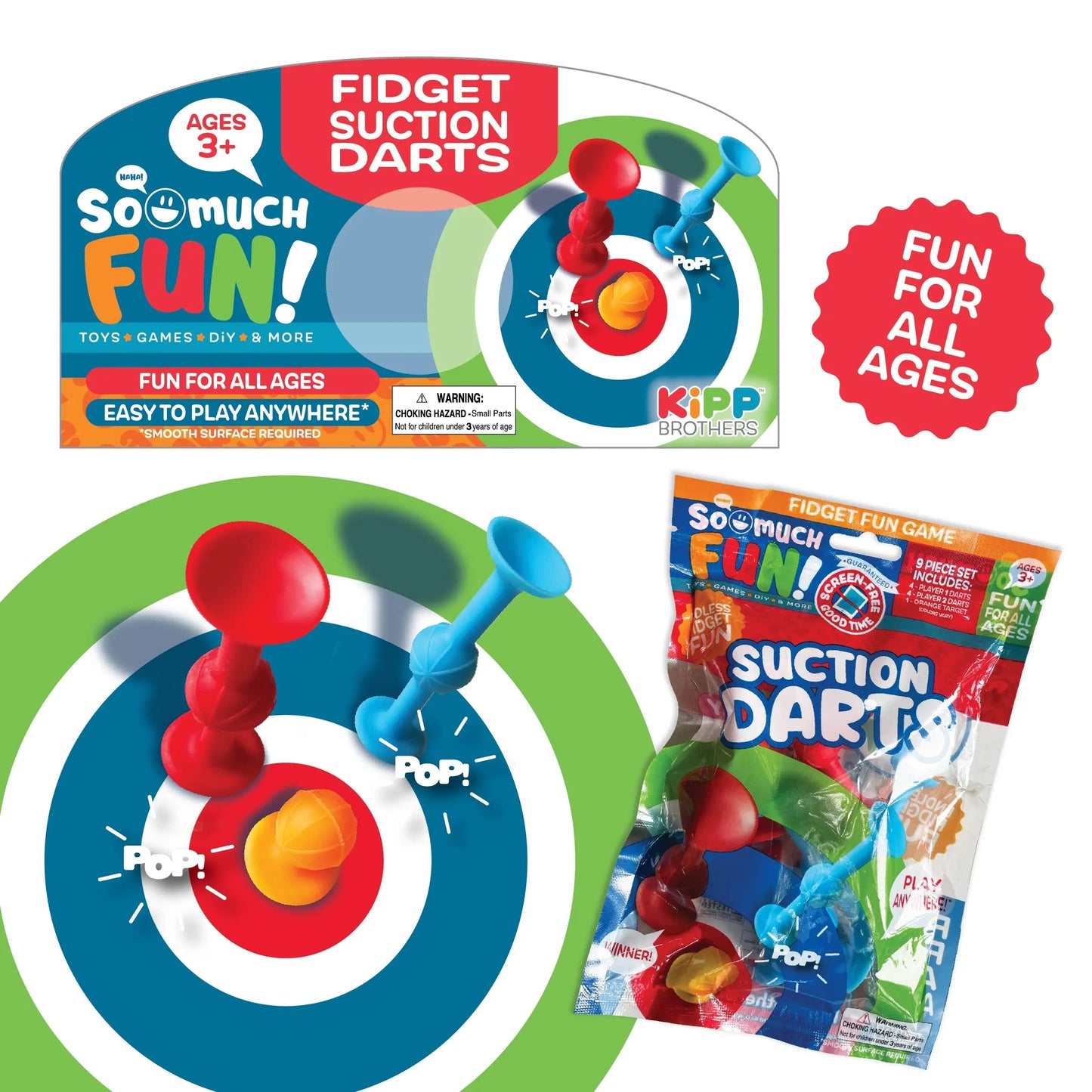 Fidget Suction Darts Pack Set - 12 Pieces Per Pack 23285 KIPP BROTHERS