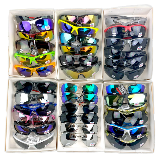 Sunglasses Refill Sport Rayz Assortment - 48 Pieces Per Case 23515 DRIVER'S EDGE