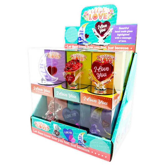 Glass Mini Keepsake - 12 Pieces Per Retail Ready Display 25047 NOVELTY INC