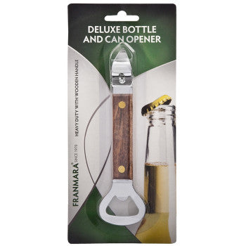 Deluxe Bottle/Can Opener Wood Handle (24 per Pack)