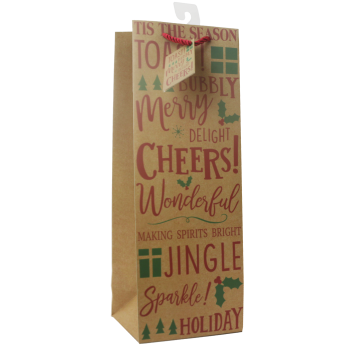 Premium Assorted Christmas Wine Gift Bag Collection
