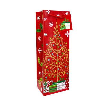 Premium Assorted Christmas Wine Gift Bag Collection