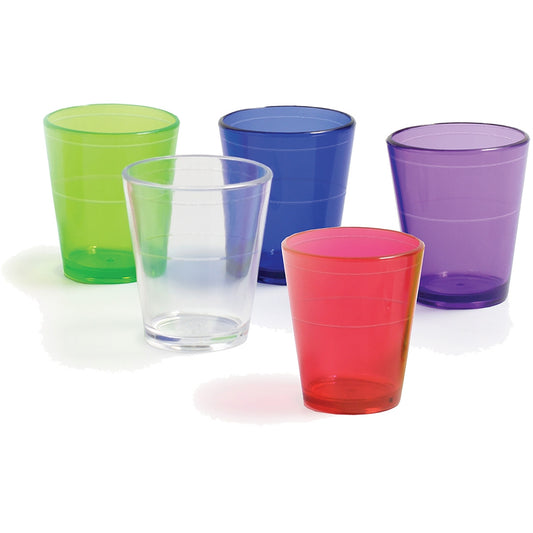 2 oz. Acrylic Reusable Shot Glass 3 Pack (24 Retail Packs)