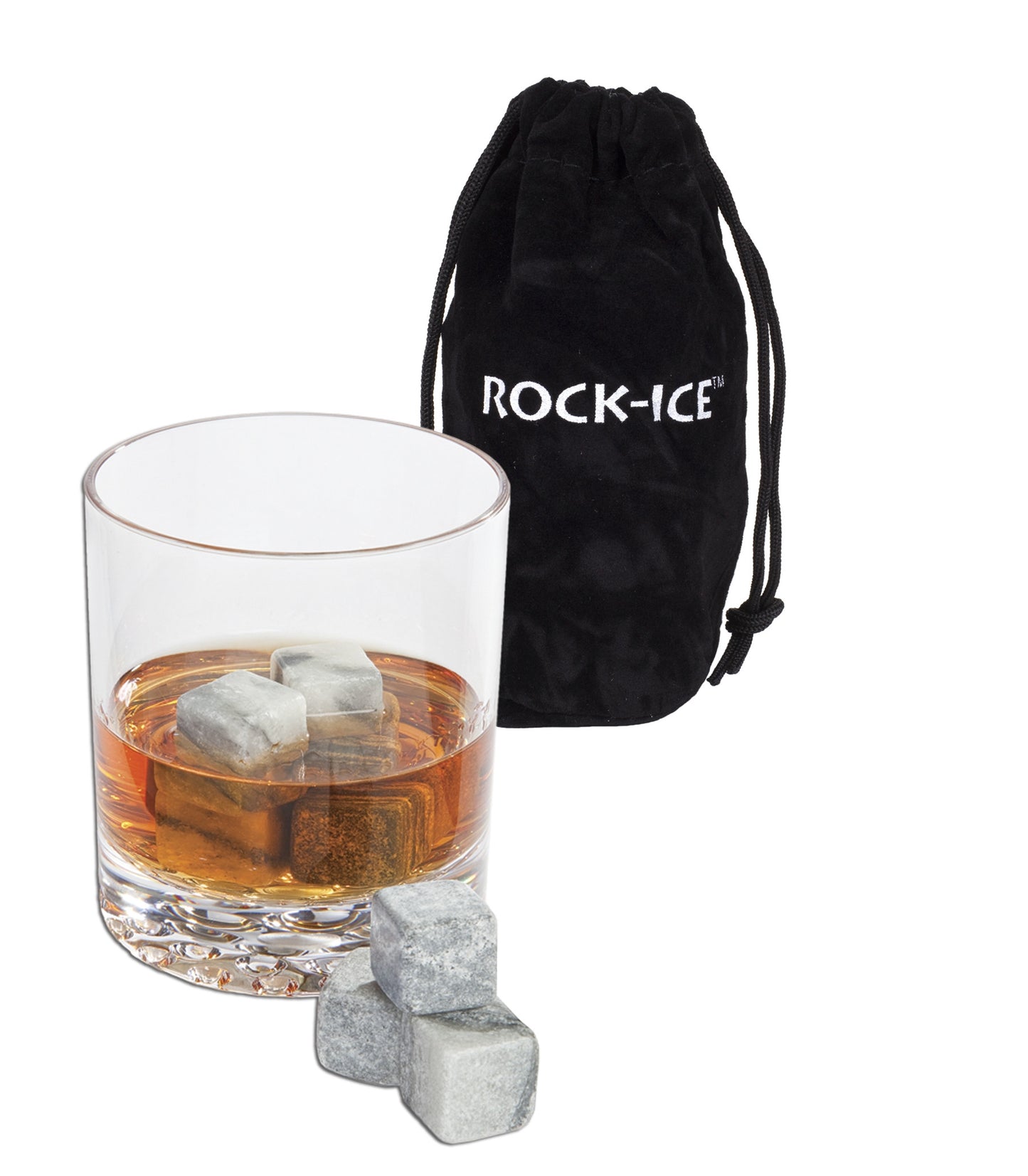 Rock Ice Cubes with Pouch (28 Per Pack)