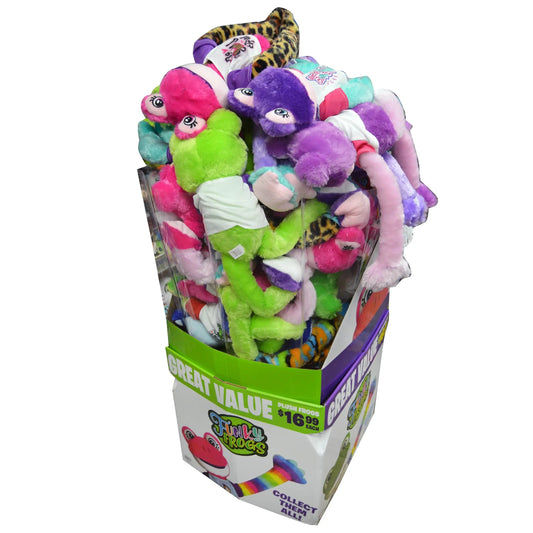 Plush Long Arm Frog Assortment Floor Display - 24 Pieces Per Retail Ready Display 88416 KIPP BROTHERS
