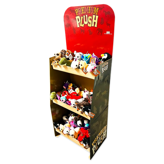 Plush Premium Assortment Floor Display - 36 Pieces Per Retail Ready Display 88485 KIPP BROTHERS