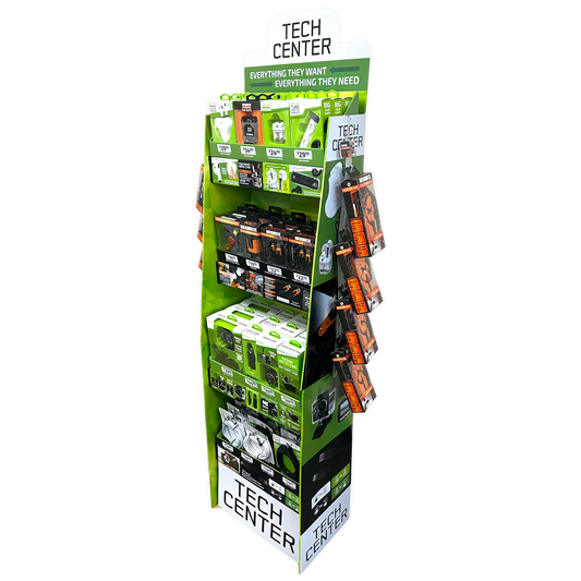 Tech Gift Floor Display Assortment Floor Display - 62 Pieces Per Retail Ready Display 88495 NOVELTY INC