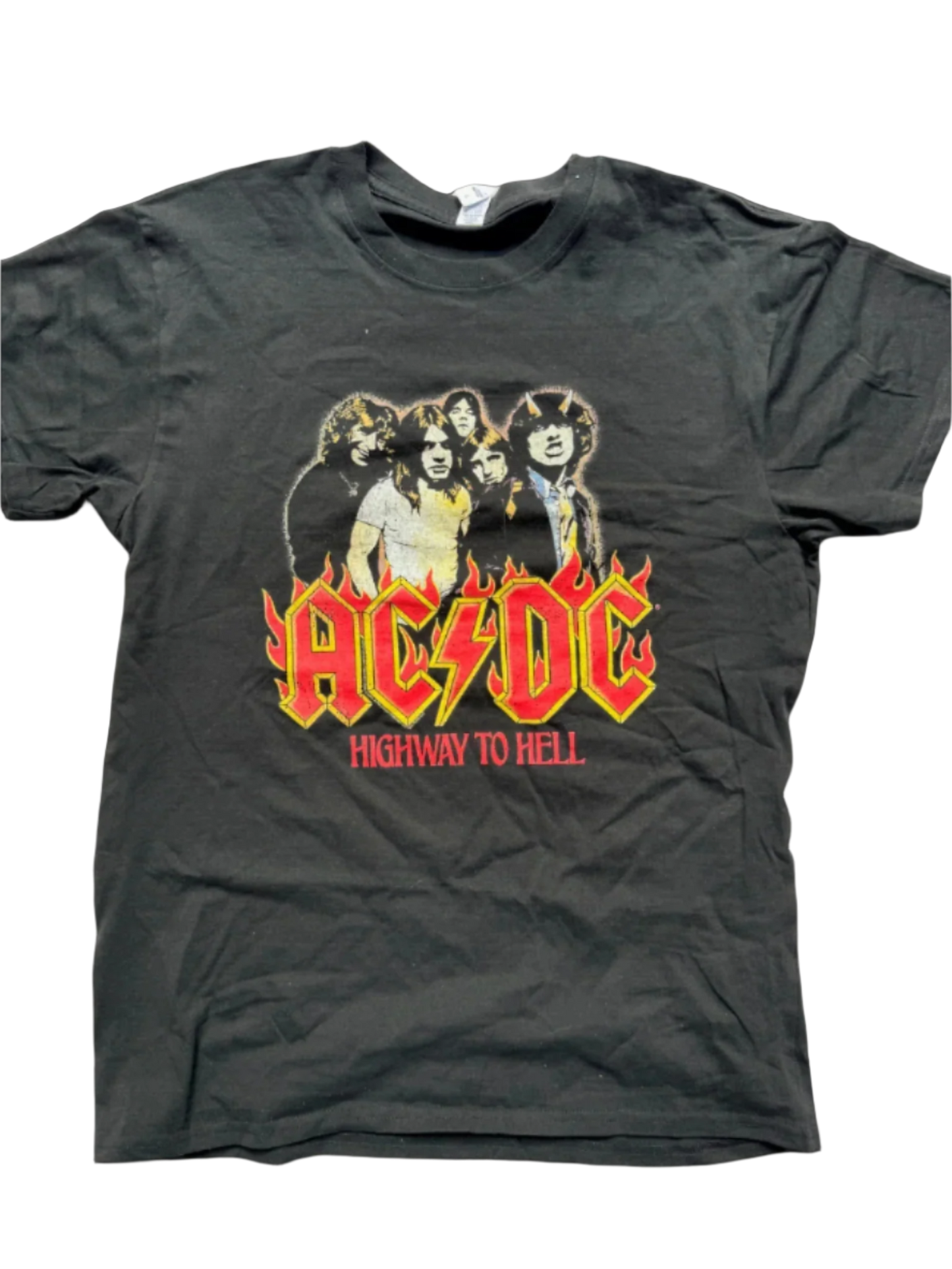 AC/DC Band Flames Logo Rock T-Shirt