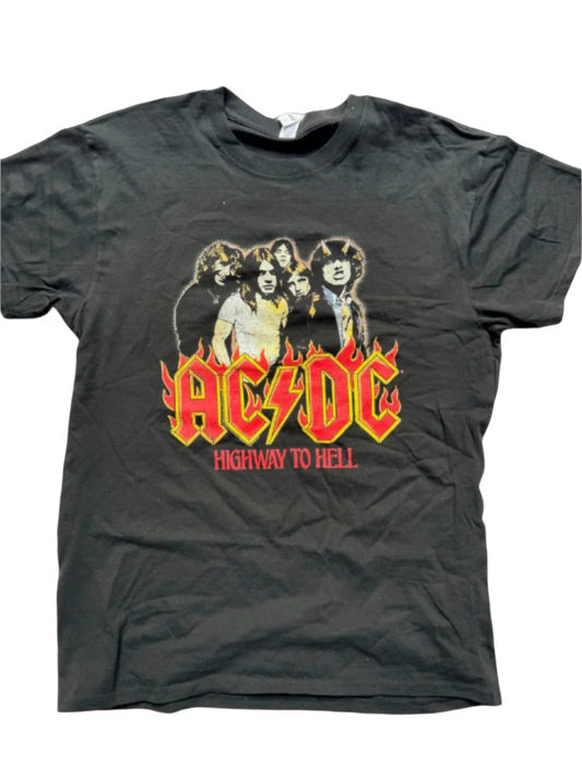 AC/DC Band Flames Logo Rock T-Shirt