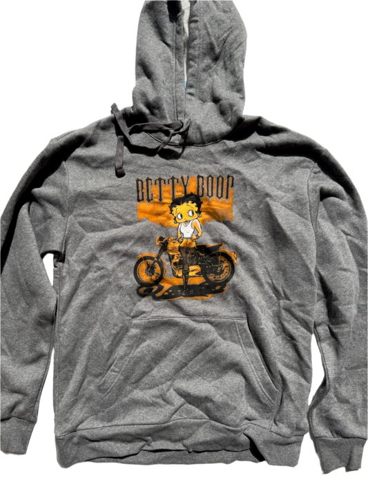 Biker Betty Boop Super Soft Hoodie Sweatshirt
