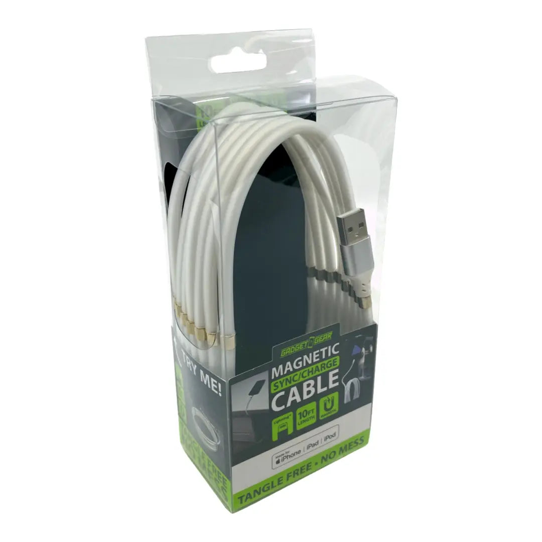 WHOLESALE 10FT MAGNETIC USB-TO-LIGHTNING CABLE 6 PIECES PER PACK 23007MN WHOLESALE
